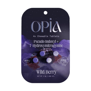 OPiA 7-Hydroxymitragynine Chewable Tablets 4ct - WILD BERRY