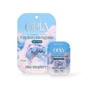 Opia 7 hydroxymitragynine chewable tablets blue raspberry 30mg set 62103